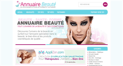 Desktop Screenshot of annuaire-beaute.net